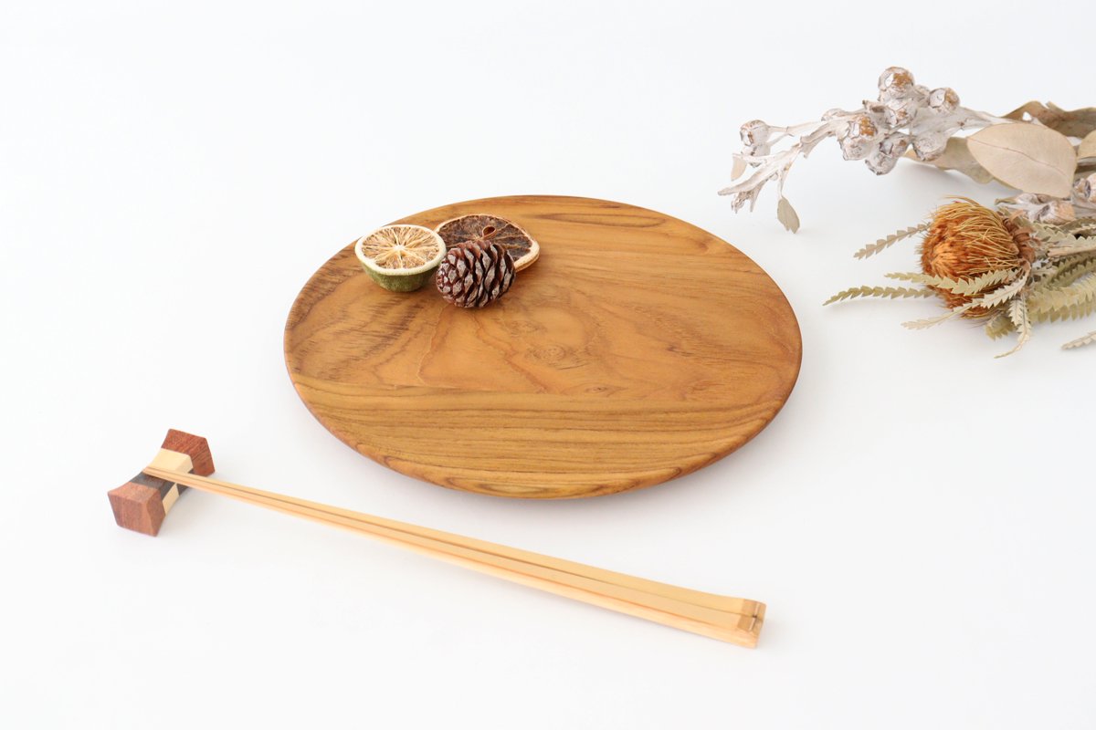 Cake Stand natural wood M
