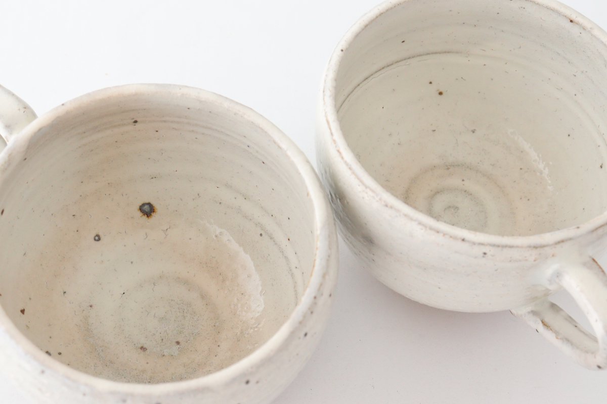Soup Mug with Hands White | Mino Ware-Detail2