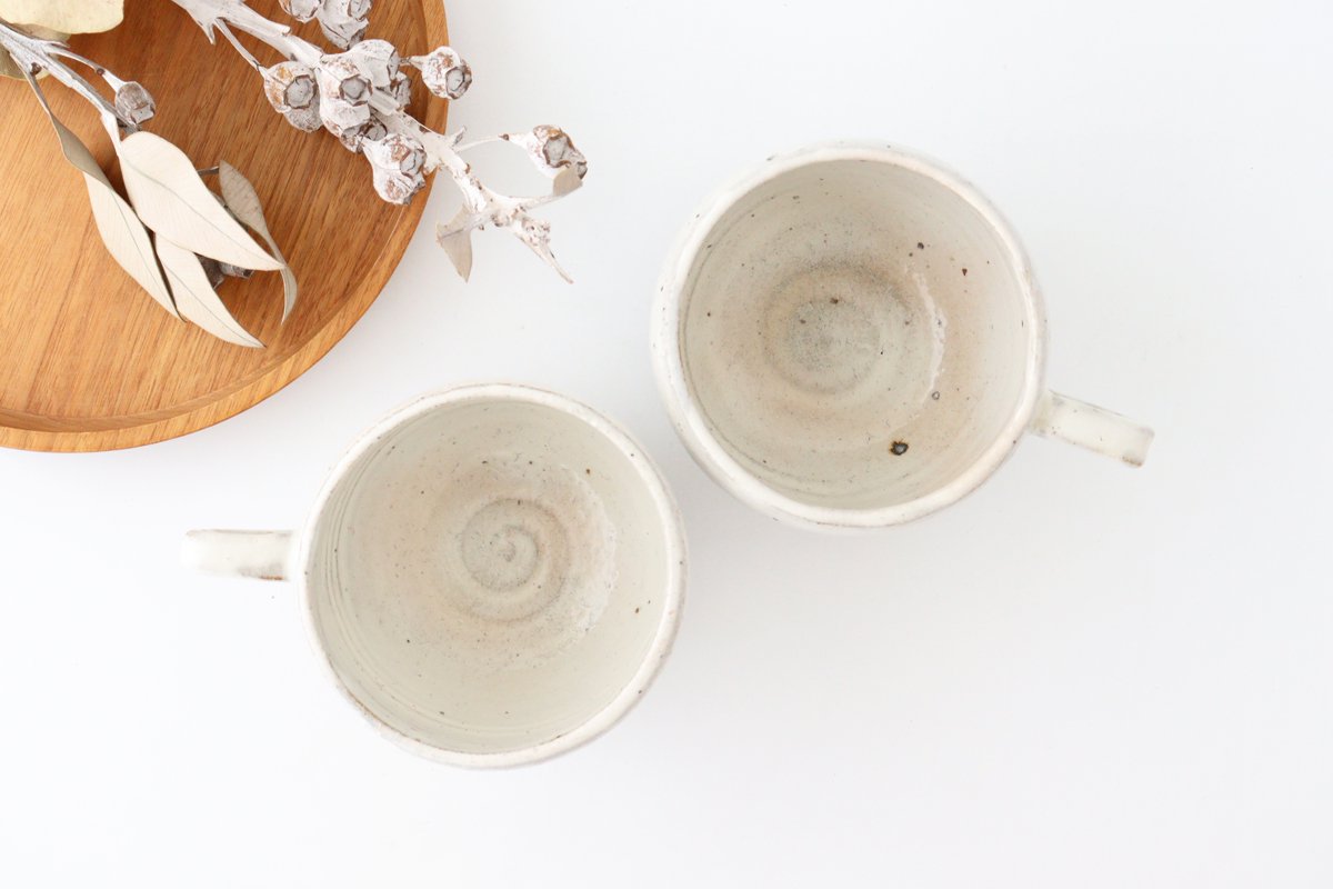 Soup Mug with Hands White | Mino Ware-Detail3