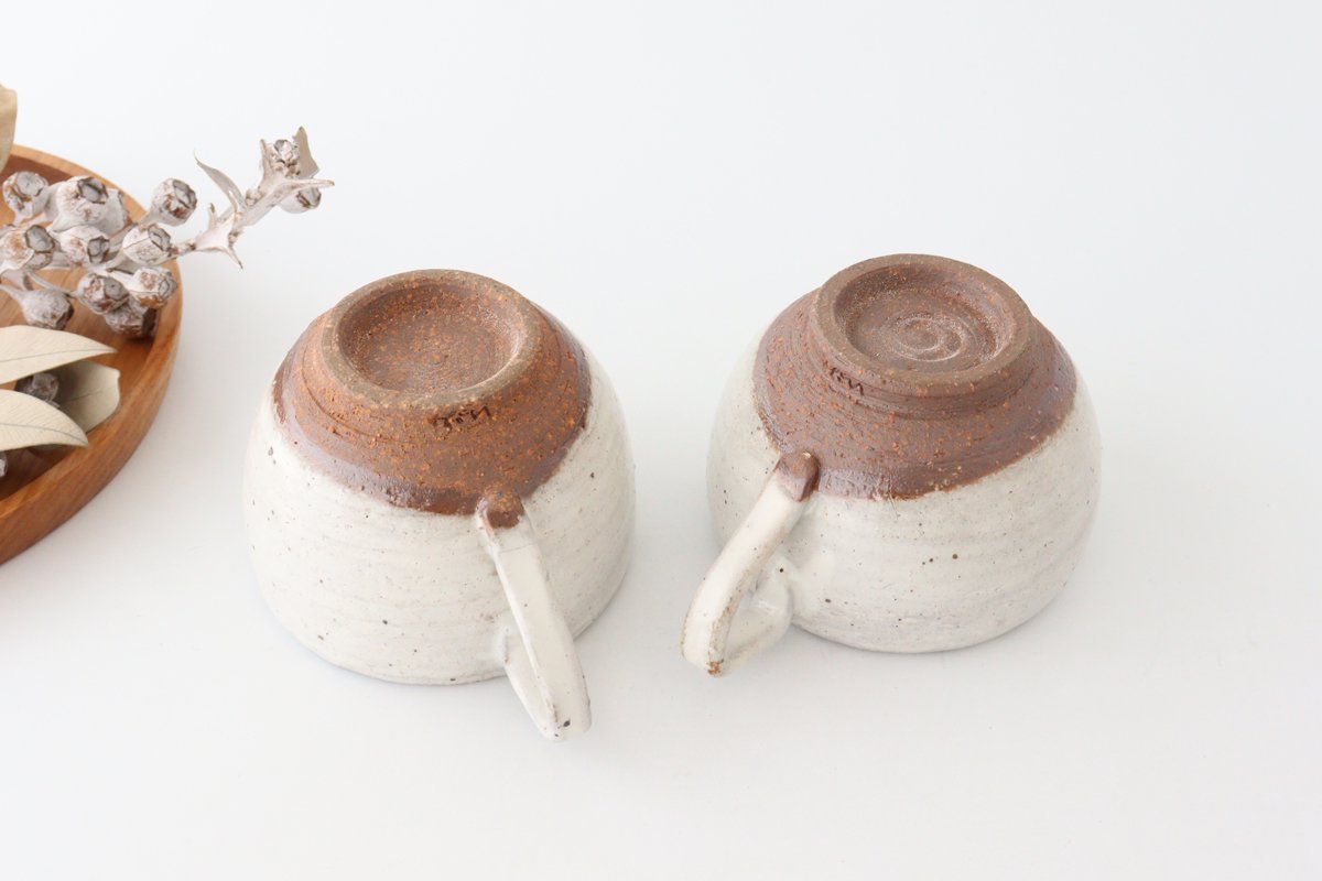 Soup Mug with Hands White | Mino Ware-Detail6