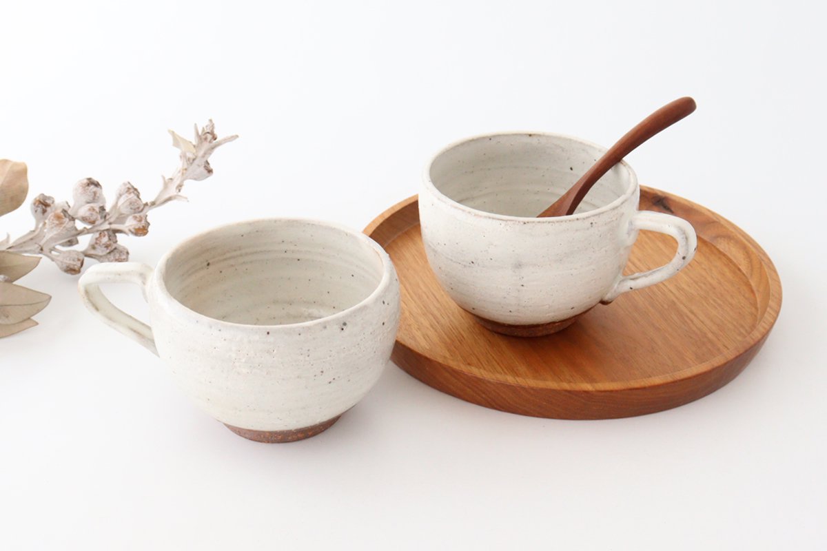 Soup Mug with Hands White | Mino Ware-Detail7