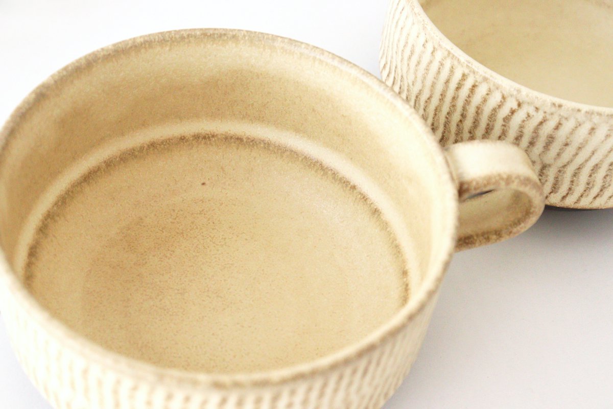 Stack Soup Cup Tobikanna Ivory | Mino Ware-Detail13