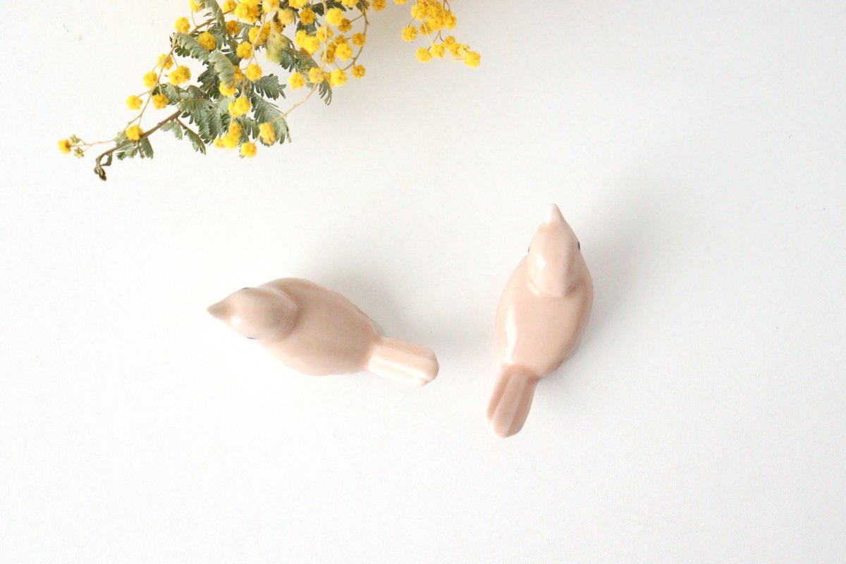 Chopstick Rest Small Bird Pink | Hashioki Hasami Ware