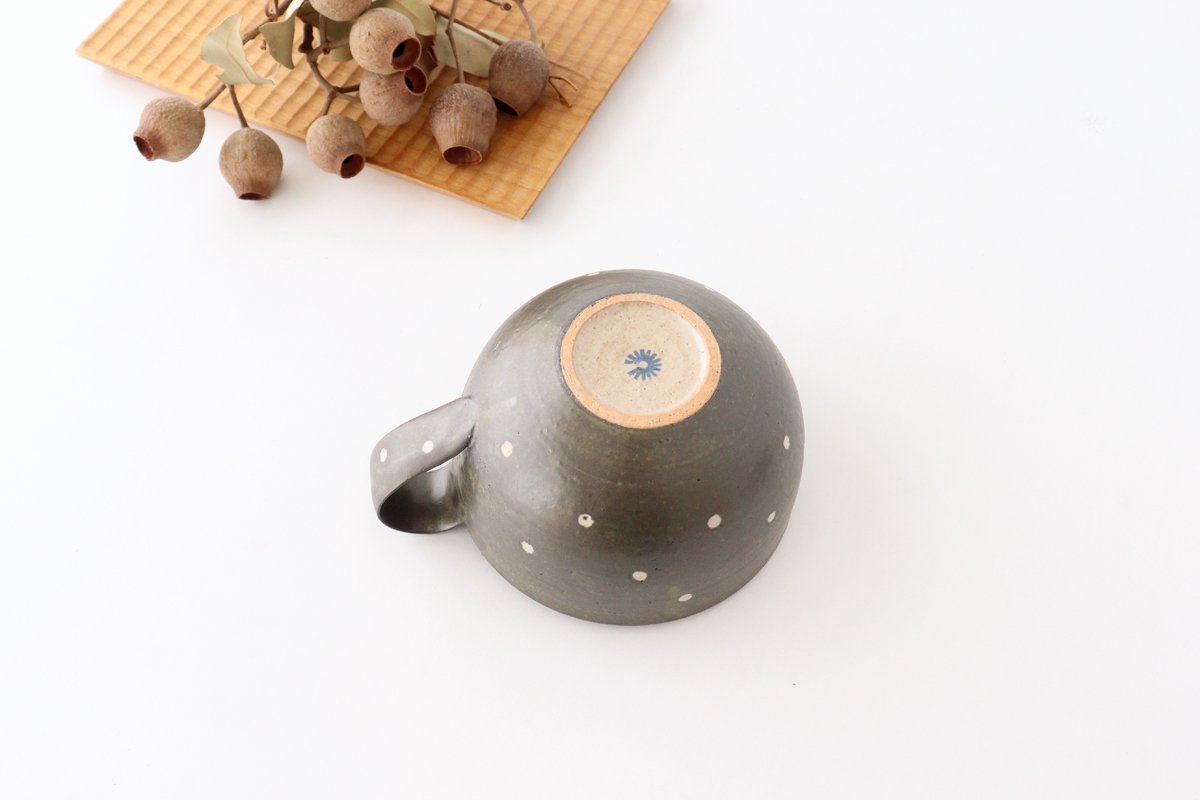 Soup Cup Dot Black | Shigaraki Ware-Detail4