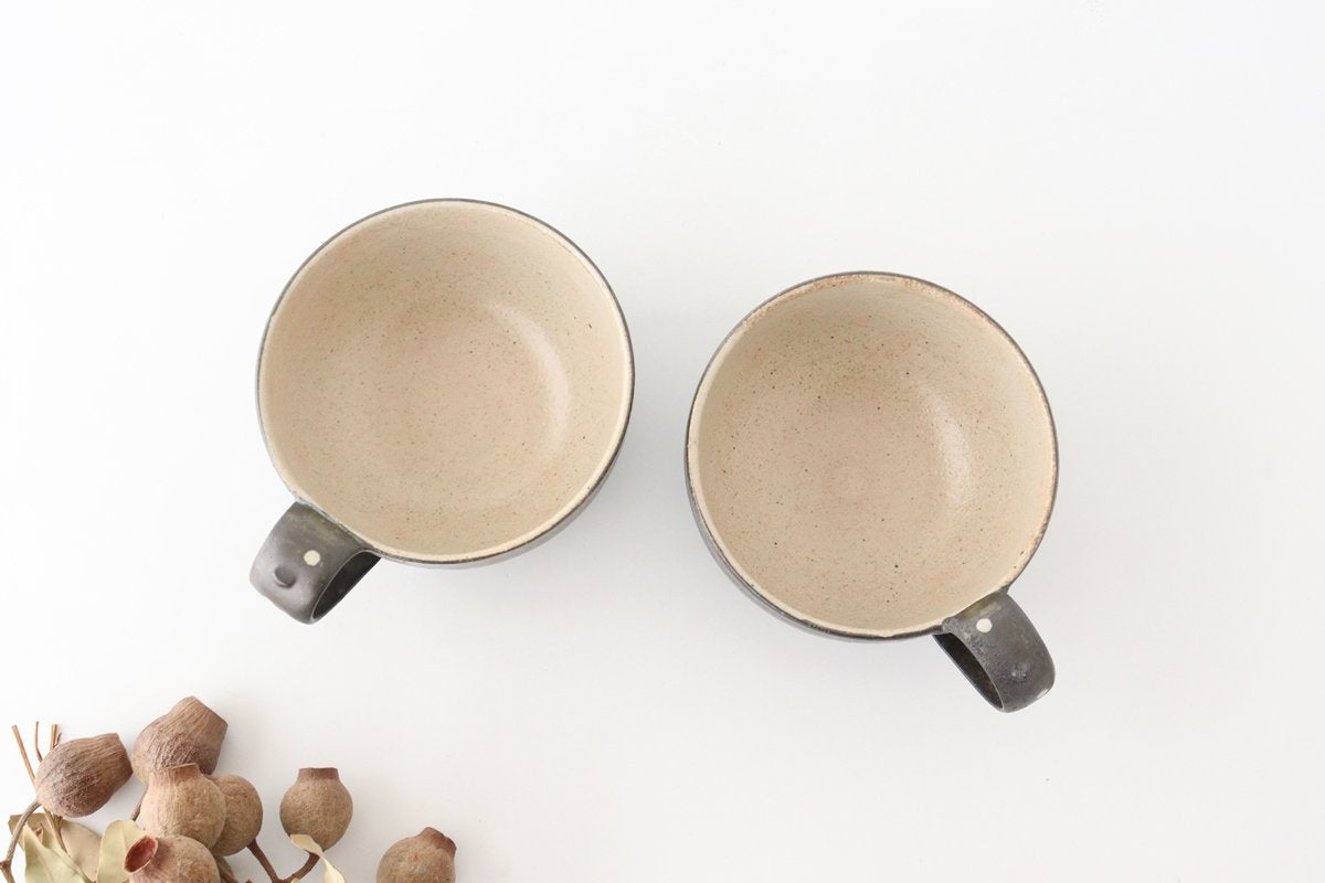 Soup Cup Dot Black | Shigaraki Ware-Detail5