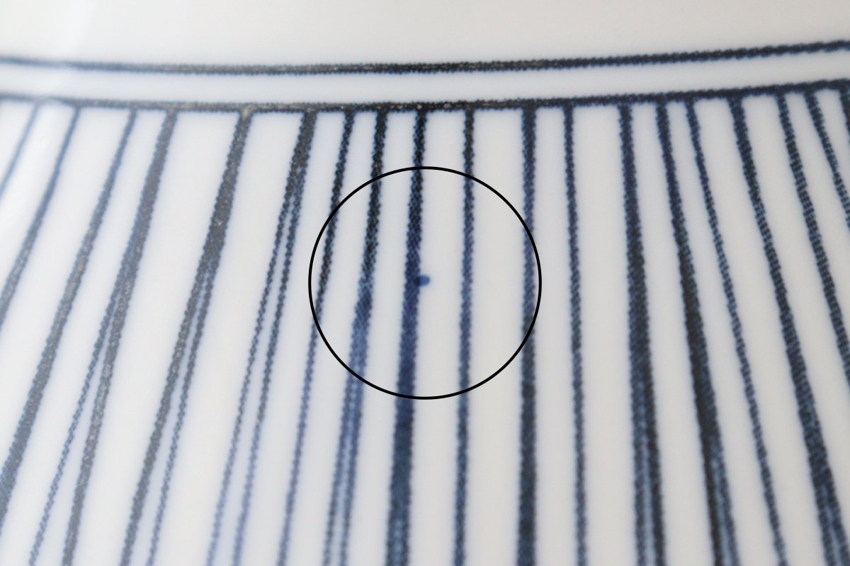Donburi Bowl Blue and White Stripes Tokusa | Mino Ware
