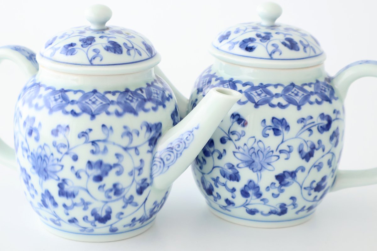 Japanese Teapot Cloisonné Flower Arabesque | Kyusu Arita Ware