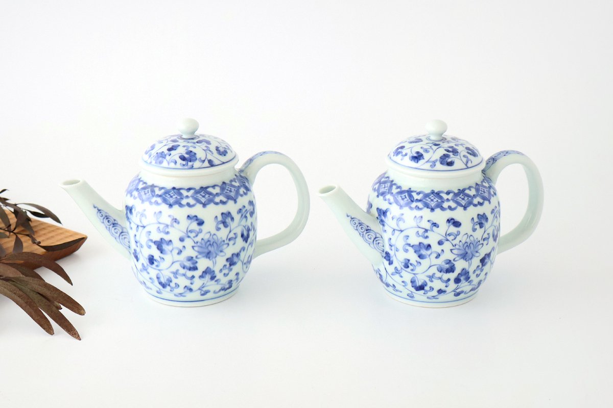 Japanese Teapot Cloisonné Flower Arabesque | Kyusu Arita Ware