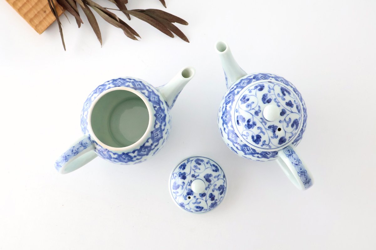 Japanese Teapot Cloisonné Flower Arabesque | Kyusu Arita Ware