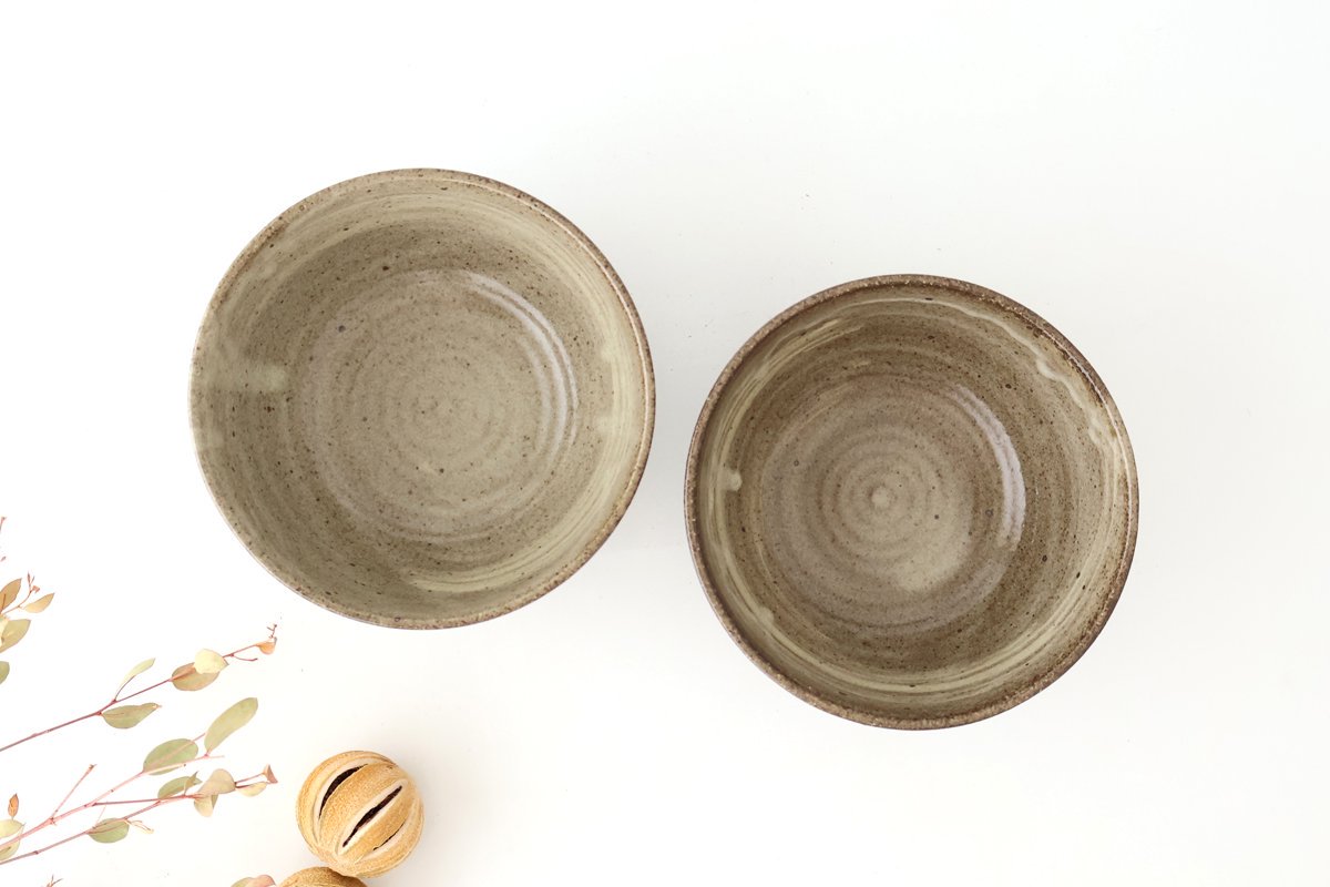 Donburi Bowl Gray Hakeme | Shigaraki Ware