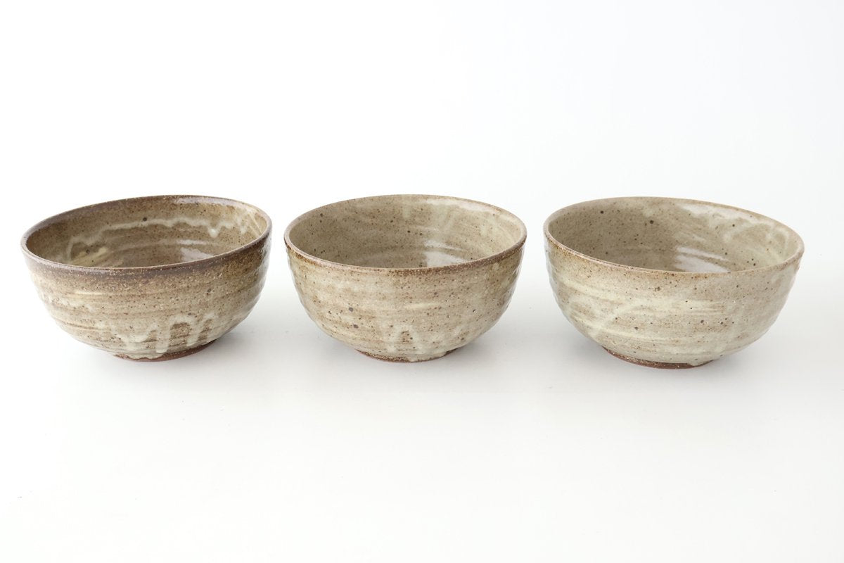 Donburi Bowl Gray Hakeme | Shigaraki Ware