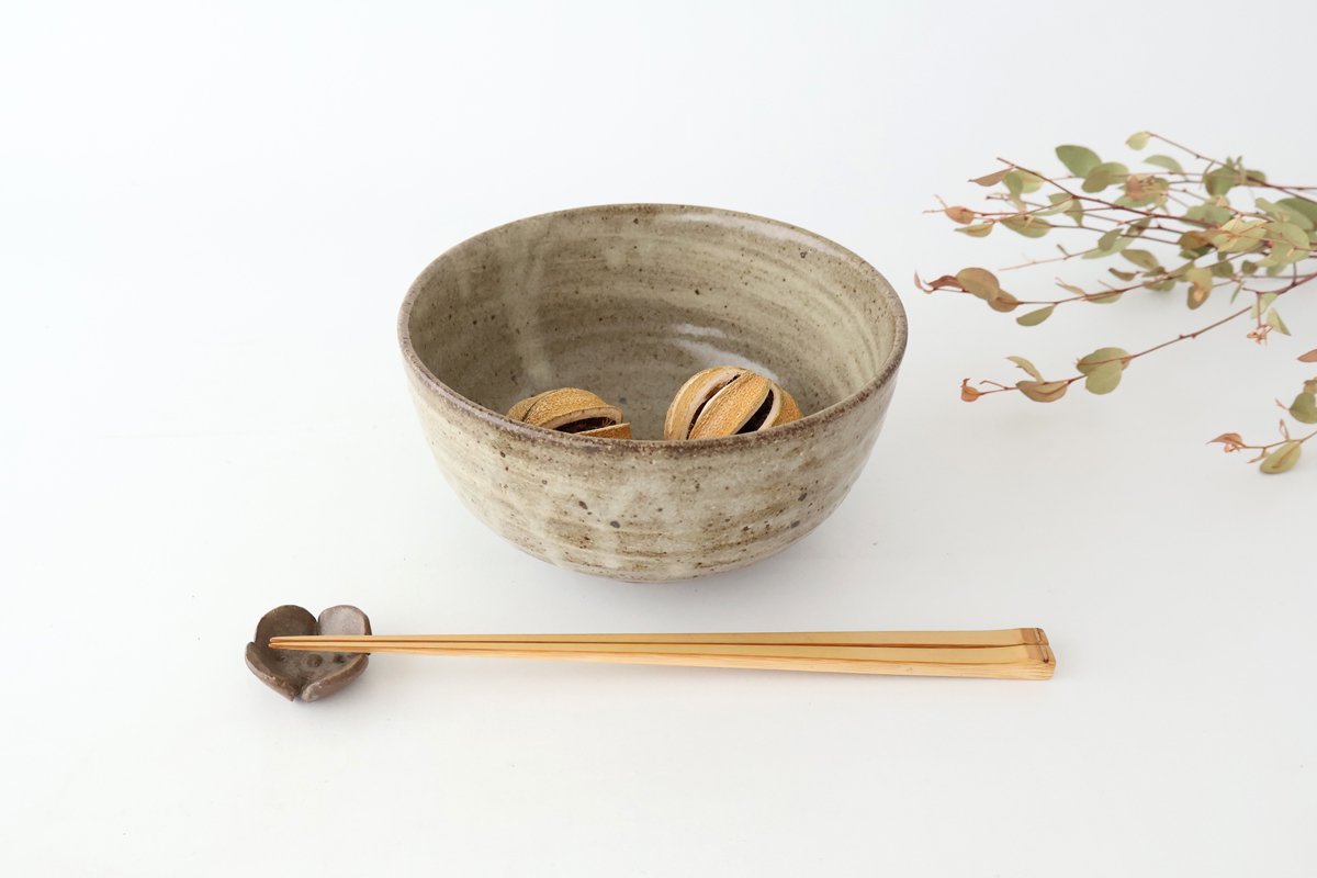 Donburi Bowl Gray Hakeme | Shigaraki Ware