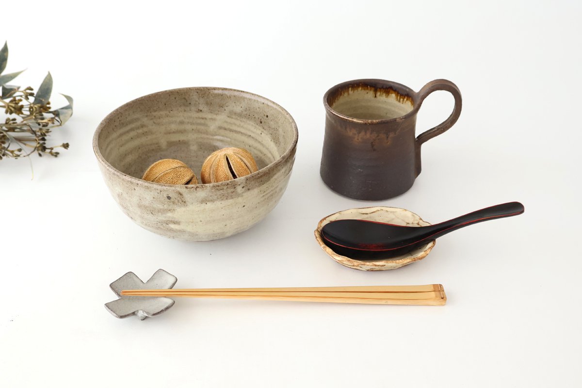 Donburi Bowl Gray Hakeme | Shigaraki Ware