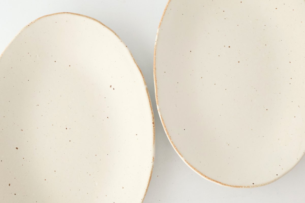 Craft Ishikawa Oval Plate Okoge 21cm/8.3in | Banko Ware
