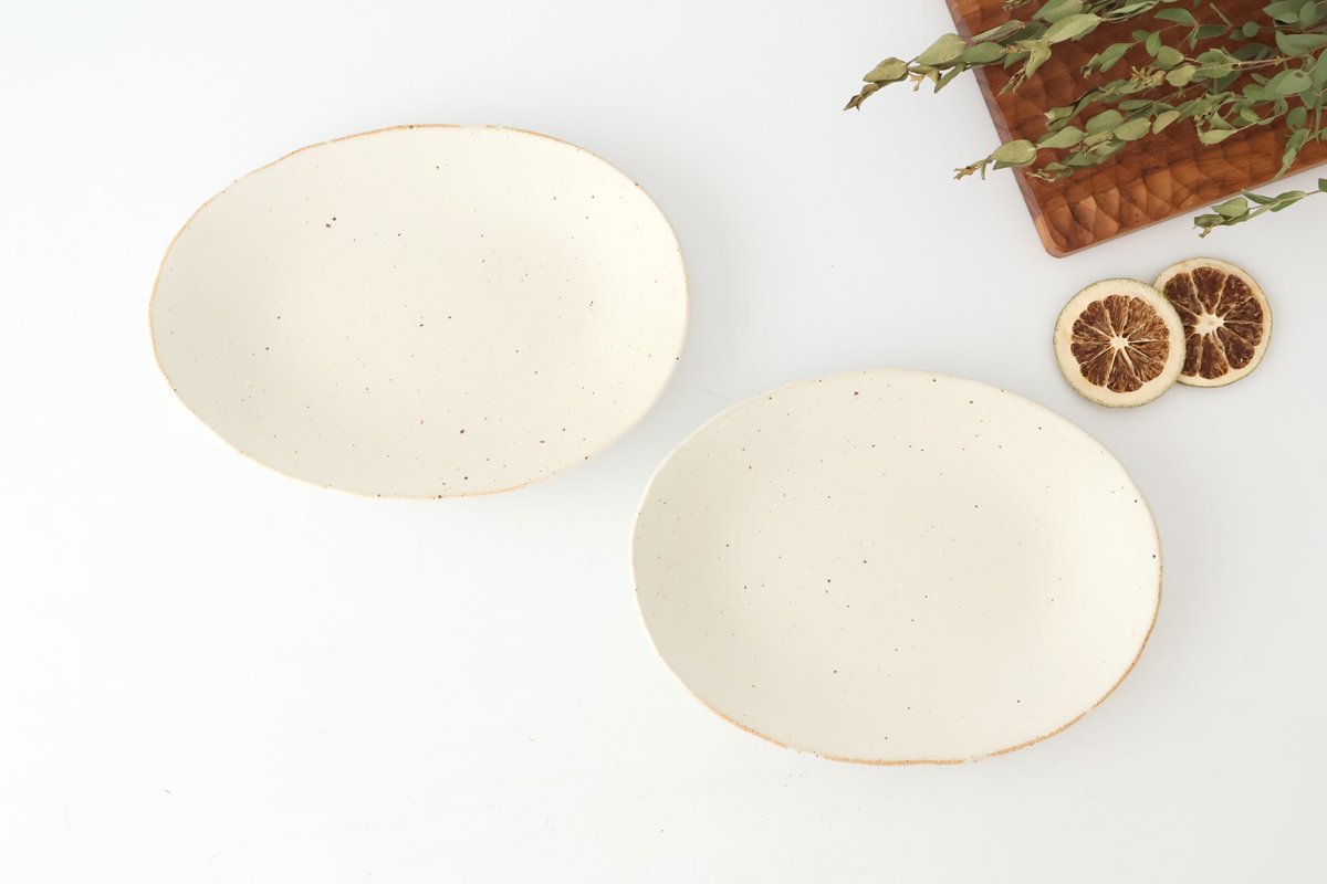Craft Ishikawa Oval Plate Okoge 21cm/8.3in | Banko Ware