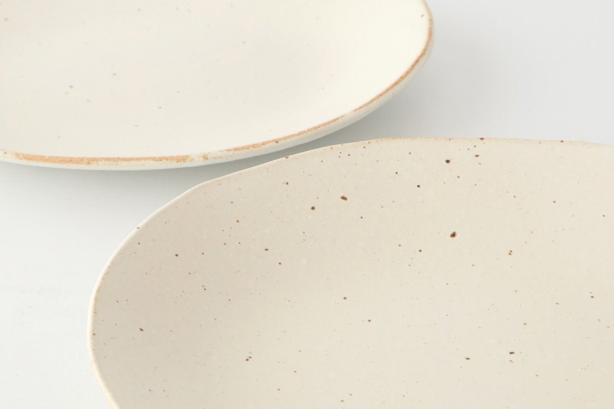 Craft Ishikawa Oval Plate Okoge 21cm/8.3in | Banko Ware