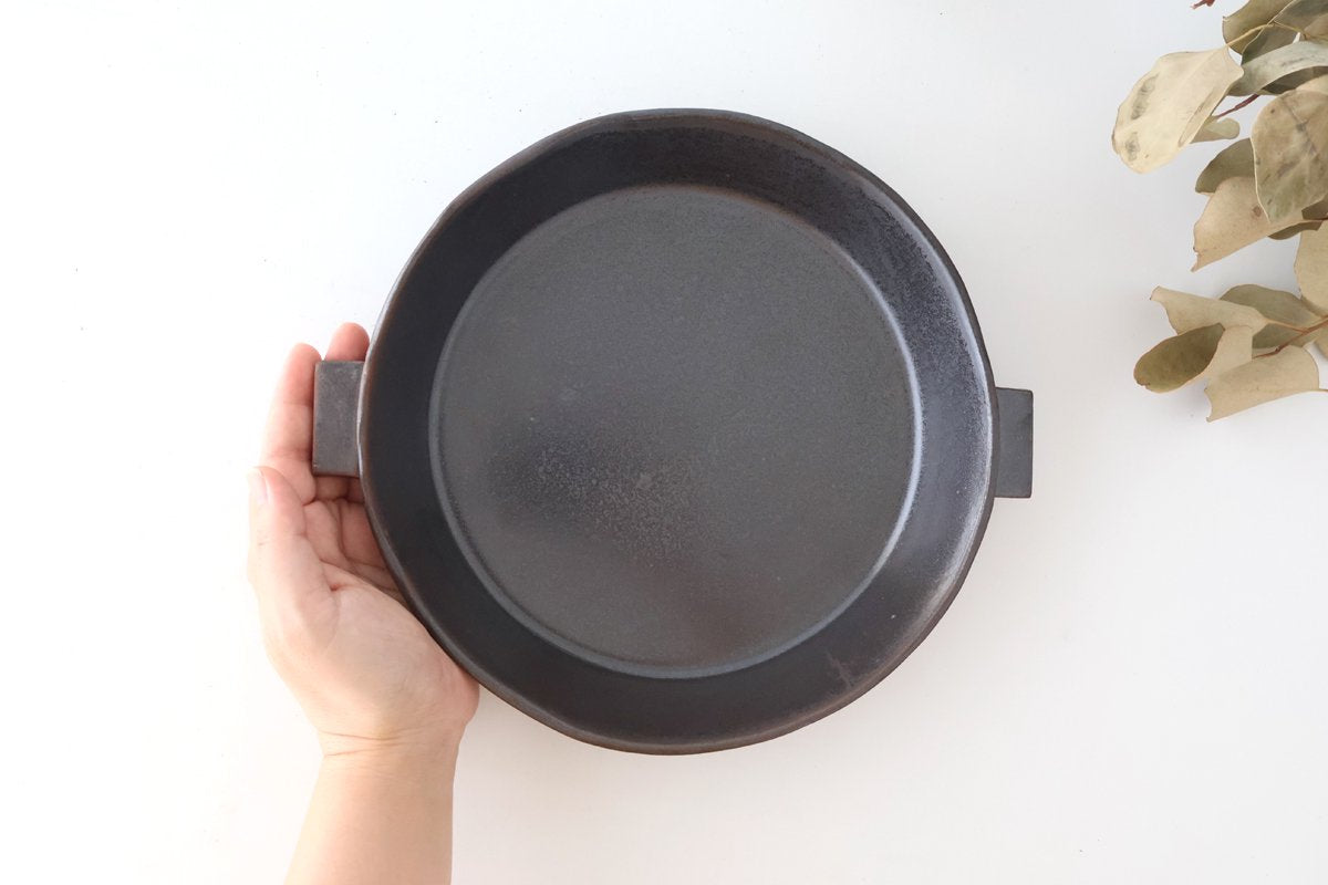 Craft Ishikawa Oven Plate White Heat-resistant 23cm/9in | Banko Ware