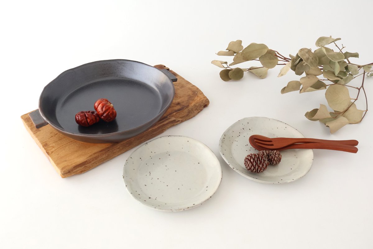 Craft Ishikawa Oven Plate White Heat-resistant 23cm/9in | Banko Ware