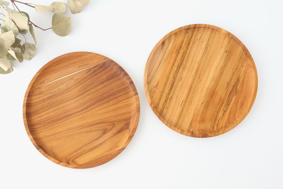 Bread Plate natural wood L