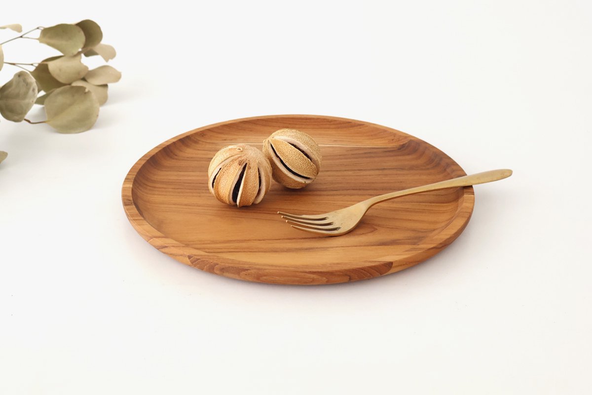 Bread Plate natural wood L