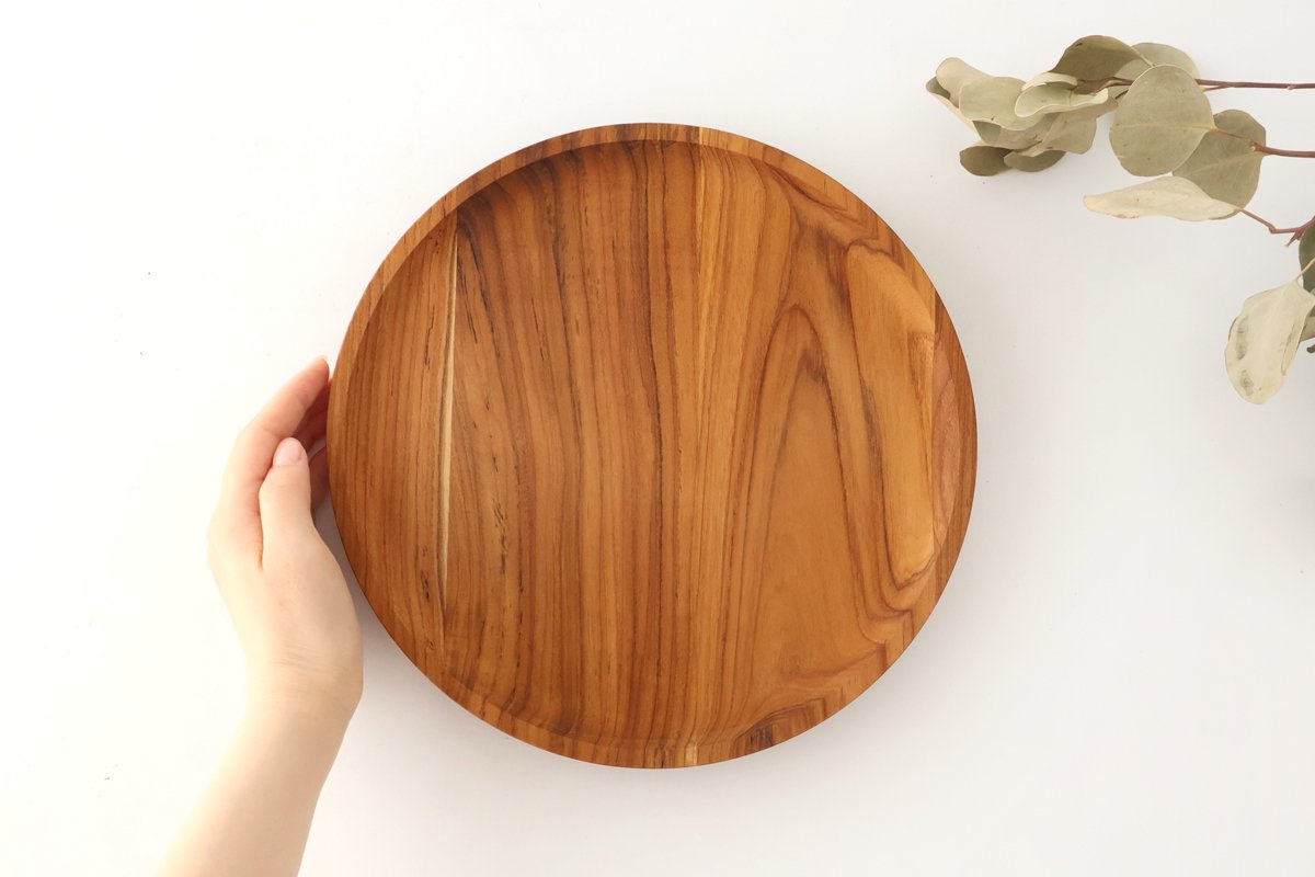 Bread Plate natural wood L