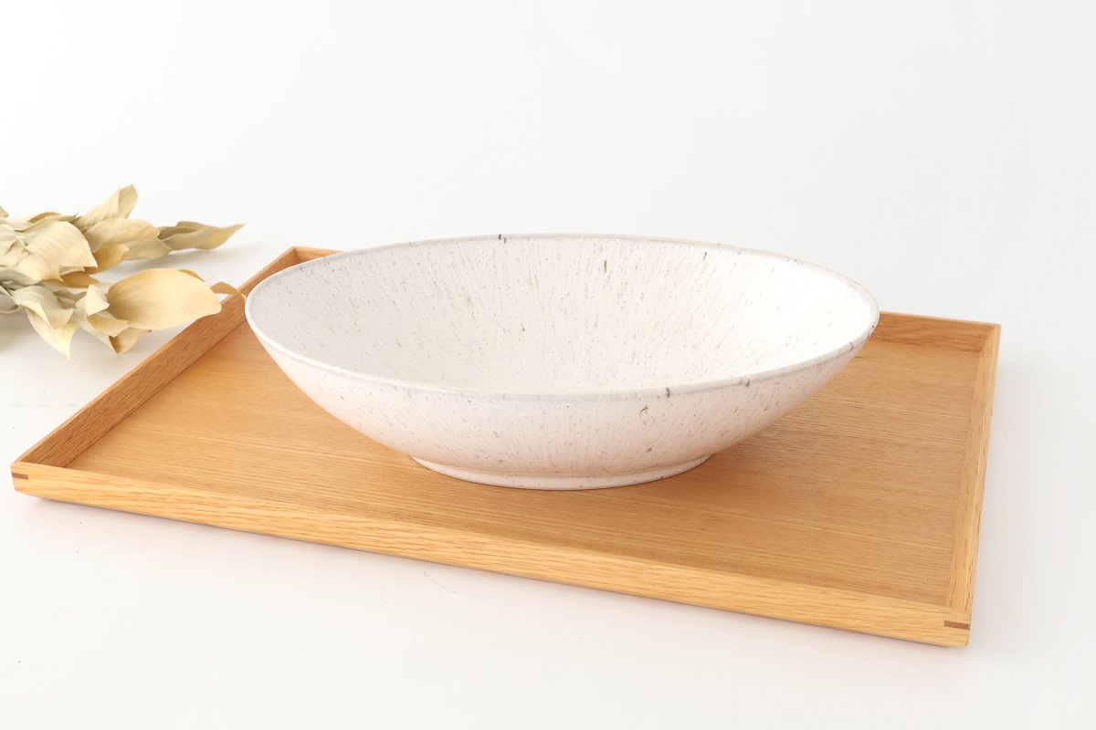 Oval Bowl White 25cm/9.8in | Serving Bowl Mino Ware