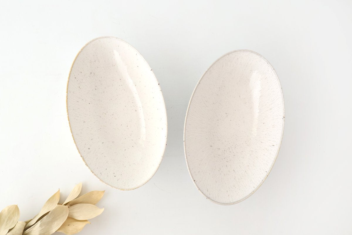 Oval Bowl White 25cm/9.8in | Serving Bowl Mino Ware