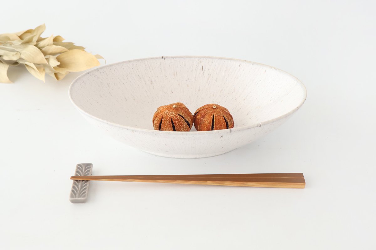 Oval Bowl White 25cm/9.8in | Serving Bowl Mino Ware