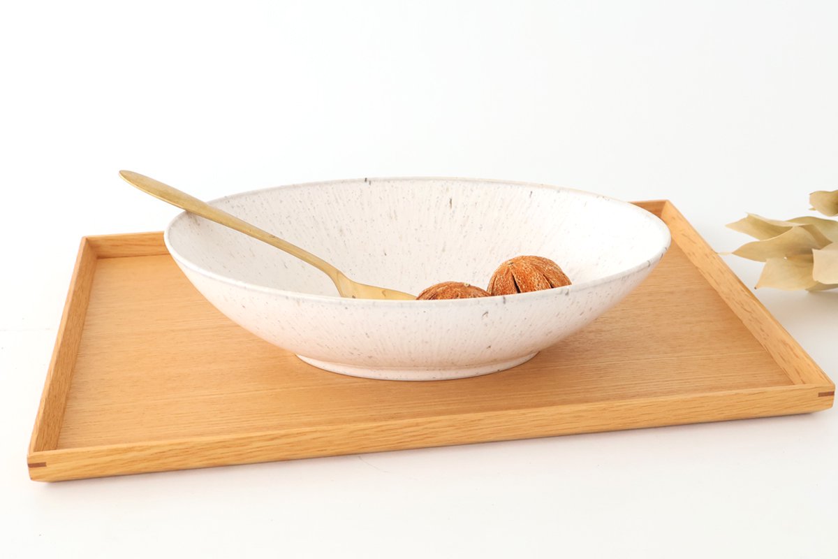 Oval Bowl White 25cm/9.8in | Serving Bowl Mino Ware