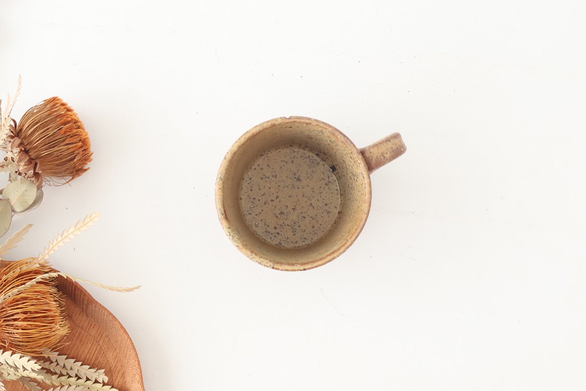 Mini Mug Shaved Brown|Mino Ware