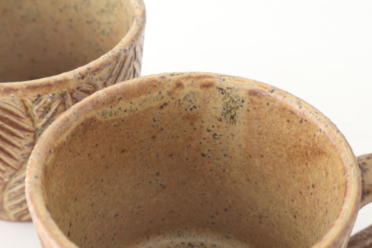 Mini Mug Shaved Brown|Mino Ware