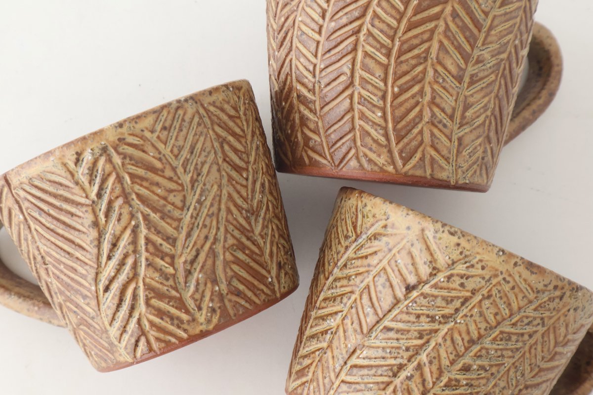 Mini Mug Shaved Brown|Mino Ware