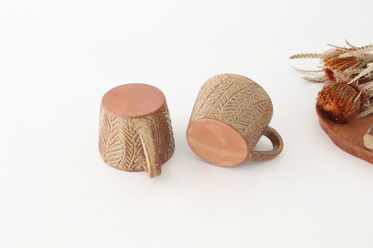 Mini Mug Shaved Brown|Mino Ware