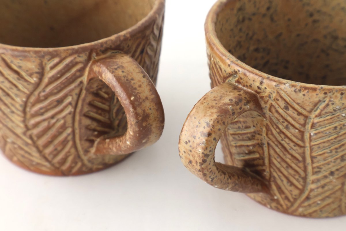 Mini Mug Shaved Brown|Mino Ware
