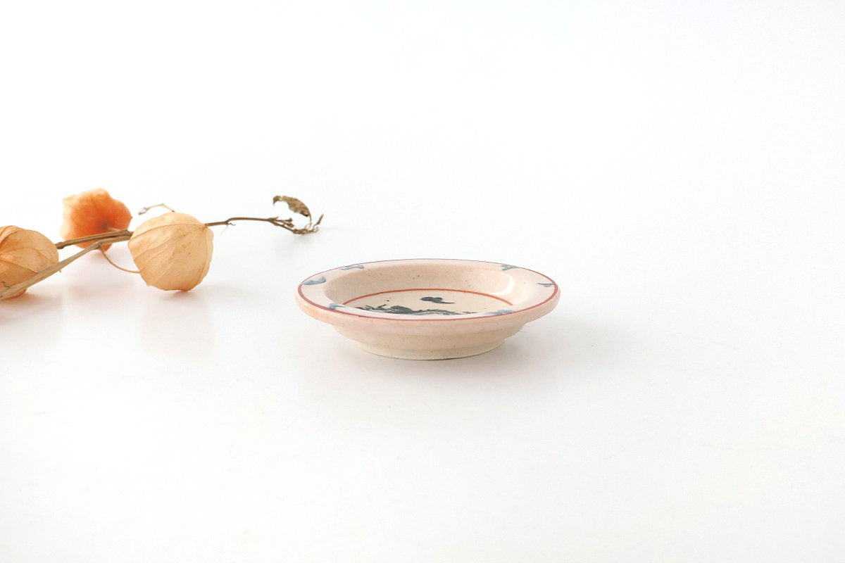 Zoho Kiln Sauce Plate Blue Dtagon | Mino Ware