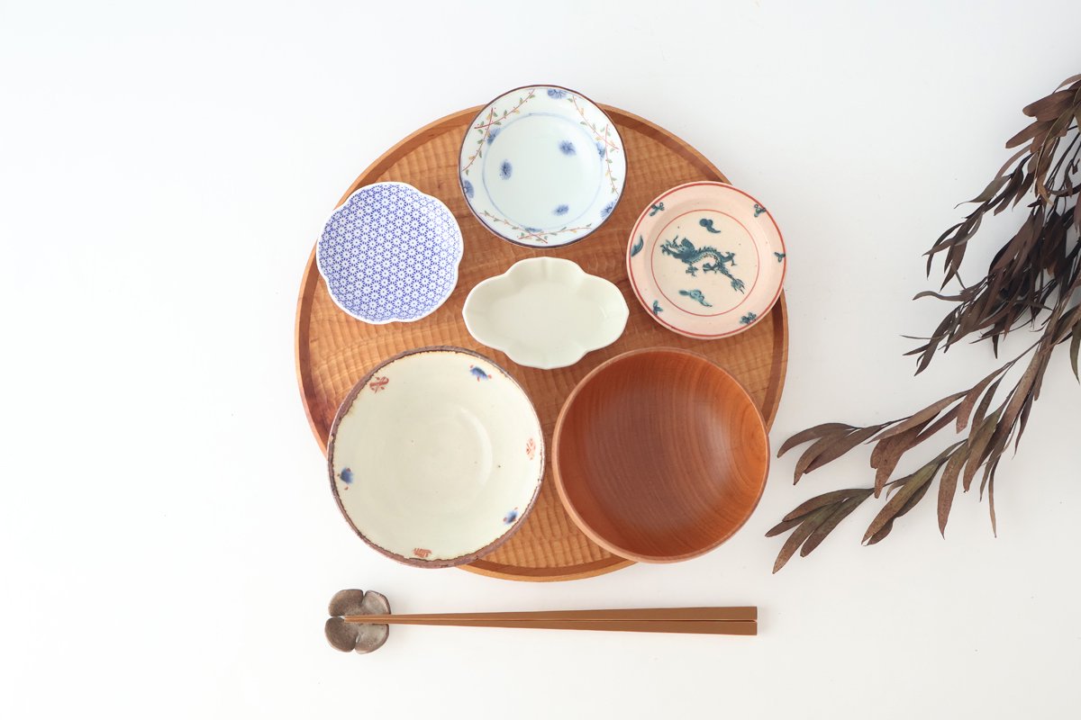 Zoho Kiln Sauce Plate Blue Dtagon | Mino Ware