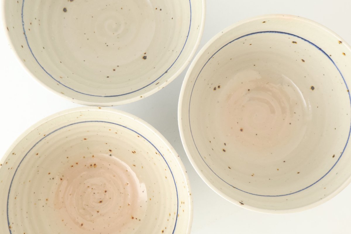 Donburi Bowl Blue Circles | Shigaraki Ware