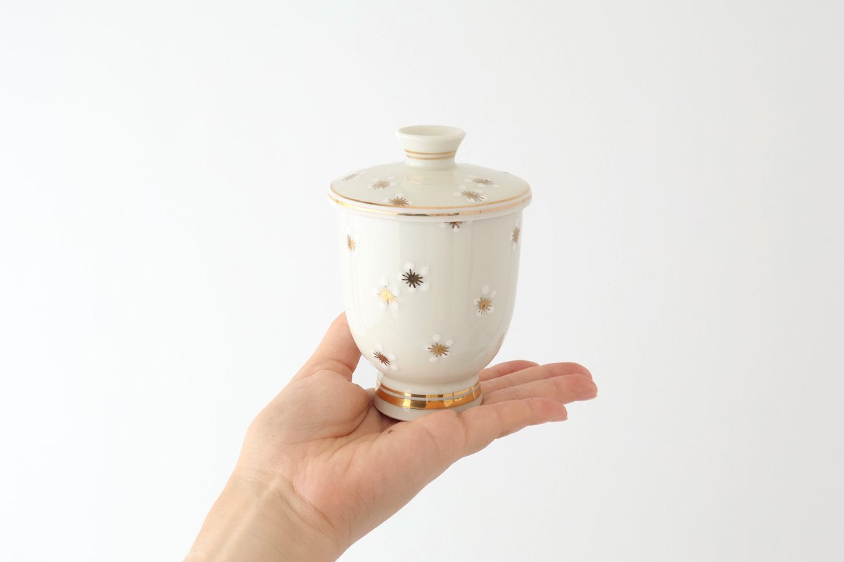 Bowl with Lid For Steam White Plum | Kobachi Arita Ware