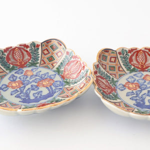 Rinkurou Kiln Chrysanthemum-shaped Small Plate Square Pattern | Hasami Ware-Detail2