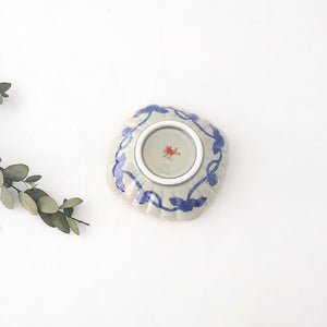 Rinkurou Kiln Chrysanthemum-shaped Small Plate Square Pattern | Hasami Ware-Detail6