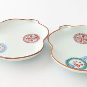 Rinkurou Kiln Gourd-shaped Plate Arabesque Round Pattern | Hasami Ware-Detail2
