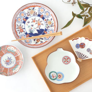 Rinkurou Kiln Gourd-shaped Plate Arabesque Round Pattern | Hasami Ware-Detail13