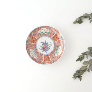 Rinkurou Kiln Plate Plover and Pomegranate Pattern | Hasami Ware-TOP