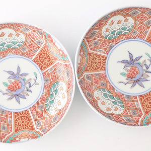 Rinkurou Kiln Plate Plover and Pomegranate Pattern | Hasami Ware-Detail2