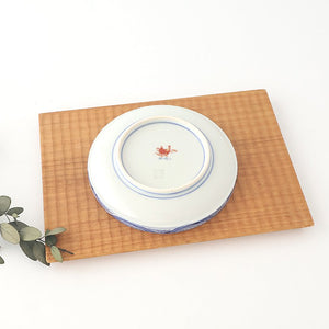 Rinkurou Kiln Plate Plover and Pomegranate Pattern | Hasami Ware-Detail3
