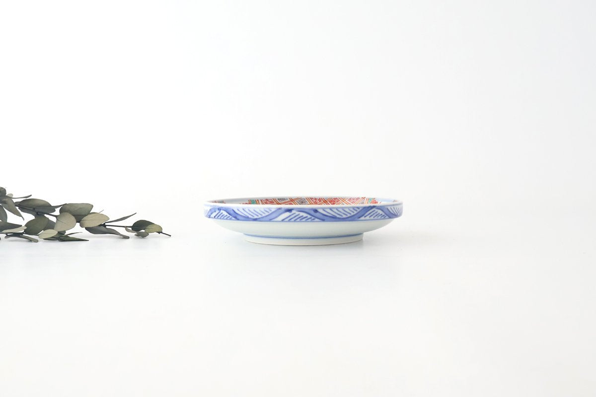 Rinkurou Kiln Plate Plover and Pomegranate Pattern | Hasami Ware