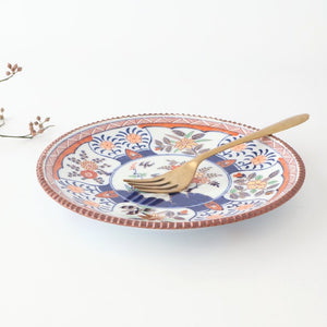 Rinkurou Kiln Round Plate Old Imari Flower and Tree 21cm/10.6in  | Hasami Ware-Detail7