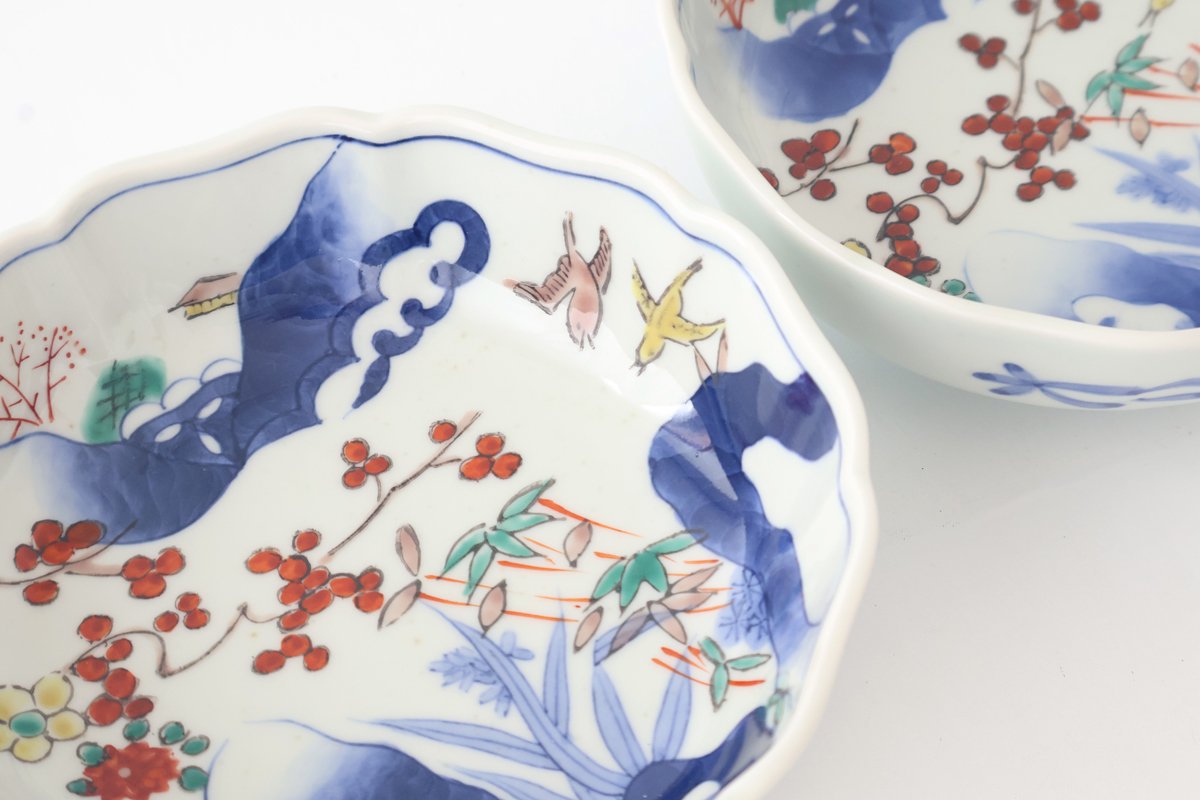 Donburi Bowl Landscape,Flower and Bird | Arita Ware