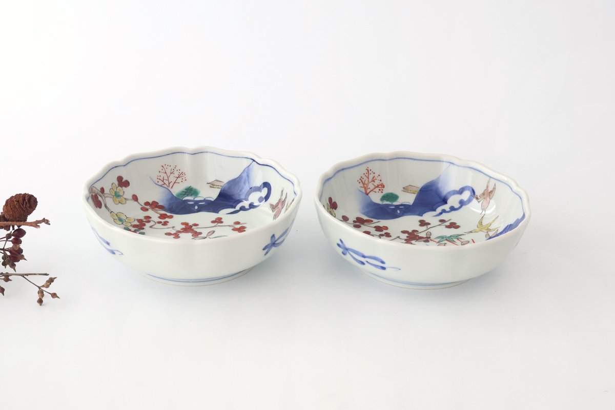 Donburi Bowl Landscape,Flower and Bird | Arita Ware