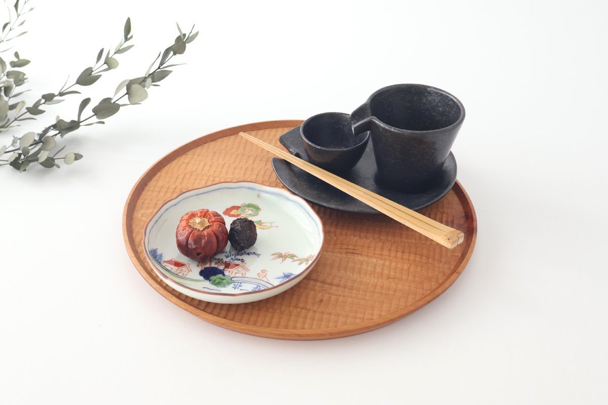 Serving Plate Colored landscape Pattern 11.4㎝/4.5in|Arita Ware